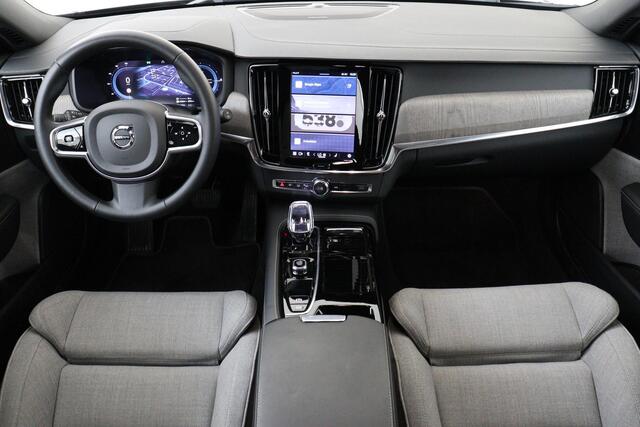 Volvo V90 T6 PLUG-IN HYBRID AWD PLUS DARK *LONG RANGE!* -HARMAN/KARDON|CAMERA|KINDERZITJES|PRIVACY.GLAS|TREKHAAK|WOOL.BLEND|GOOGLE|SoH:100%
