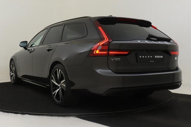 Volvo V90 T6 PLUG-IN HYBRID AWD PLUS DARK *LONG RANGE!* -HARMAN/KARDON|CAMERA|KINDERZITJES|PRIVACY.GLAS|TREKHAAK|WOOL.BLEND|GOOGLE|SoH:100%