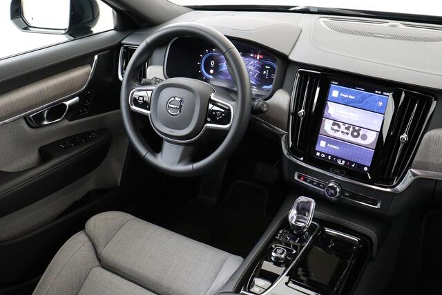 Volvo V90 T6 PLUG-IN HYBRID AWD PLUS DARK *LONG RANGE!* -HARMAN/KARDON|CAMERA|KINDERZITJES|PRIVACY.GLAS|TREKHAAK|WOOL.BLEND|GOOGLE|SoH:100%
