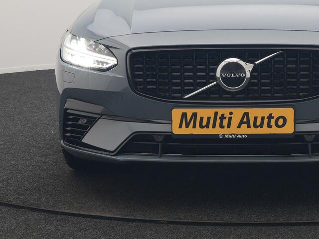 Volvo V90 T6 AWD Plus Dark PHEV 350pk Dealer O.H. | Trekhaak Af Fabriek | Panodak | Adaptive Cruise | Camera | Harman / Kardon | Lederen Comfortzetels Memory & Ventilatie | Keyless | Blis | Stoelen & Stuur Verwarmd | Apple Carplay | Google | Plug In Hybrid |