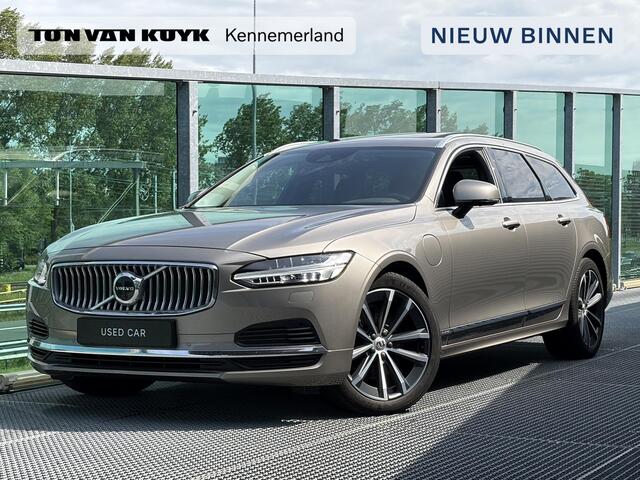 Volvo V90 2.0 T6 AWD Inscription PHEV, Automaat, Panoramadak, Luchtvering, Leder, Head-up display, Stoel- en stuurverwarming, Harman Kardon audio, Extra getinte ramen achter, Parkeerverwarming met timer
