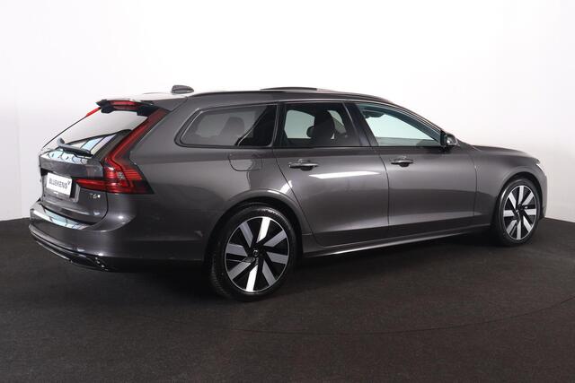 Volvo V90 T6 Recharge AWD Plus Dark - Luchtvering - Panorama/schuifdak - IntelliSafe Assist & Surround - Harman/Kardon audio - Adaptieve LED koplampen - Parkeercamera achter - Verwarmde voorstoelen, stuur & achterbank - Parkeersensoren voor & achter - Elektr. bedie