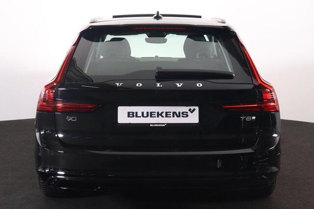Volvo V90 T8 Recharge AWD Ultra Dark - Luchtvering - Panorama/schuifdak - IntelliSafe Assist & Surround - 360º Camera - Bowers & Wilkins audio - Adaptieve LED koplampen - Verwarmde voorstoelen, stuur & achterbank - Parkeersensoren voor & achter - Elektr. bedienb. v