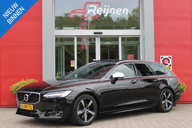 Volvo V90 2.0 T4 190PK R-Design | PANORAMISCH SCHUIF/KANTEL DAK | HARMAN KARDON PREMIUM AUDIO | ELEKTRSICHE VOORSTOELEN MET GEHEUGEN FUNCTIE | STOEL/STUUR VERWARMING | ACHTERBANK VERWARMING | HEAD-UP DISPLAY | MISTLAMPEN VOOR | KEYLESS ENTRY / START | APPLE CARPLAY