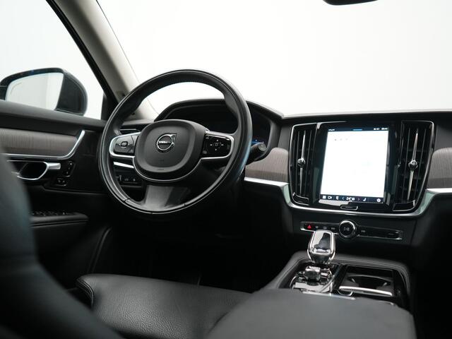 Volvo V90 T6 AWD Inscription PHEV 350pk Dealer O.H | Panodak | Adaptive Cruise | Camera | Harman / Kardon | Lederen Sportstoelen Memory & Verwarmd | Apple Carplay | BLIS | Keyless | Pilot Assist | Google Assistant & Maps | Virtual | Navigatie | DAB | 19"L.M | Plug