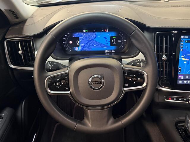 Volvo V90 2.0 T6 Plug-in hybrid AWD Plus Bright 19"/Leder + memory l + r/Stoel + stuurverwarmingAdaptieve cruise/Harman Kardon/Dodehoek/Elektrische klep/Keyless