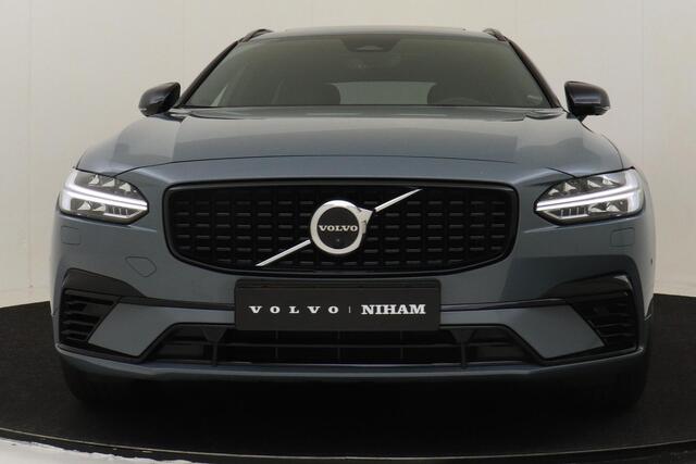 Volvo V90 T6 RECHARGE AWD R-DESIGN -PANO.DAK|HARMAN/KARDON|BLIS|360°CAM|HEAD-UP DISP.|LUCHTVERING|GEVENT.LEDER|STANDKACHEL|ADAP.LED|ADAP.CRUISE|TREKHAAK|20"|SoH:89%