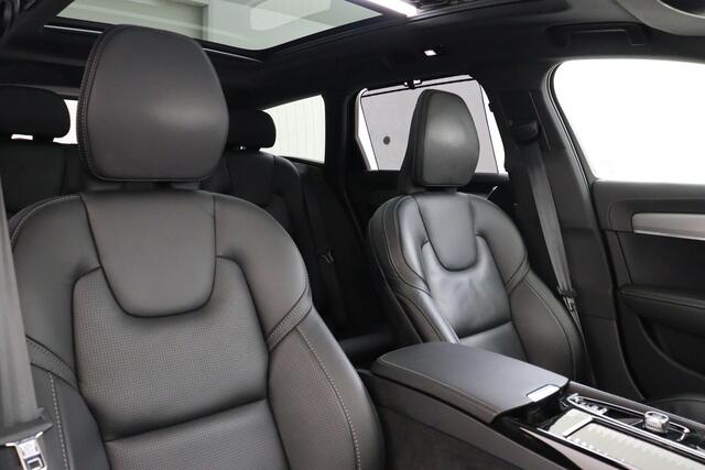 Volvo V90 T6 RECHARGE AWD R-DESIGN -PANO.DAK|HARMAN/KARDON|BLIS|360°CAM|HEAD-UP DISP.|LUCHTVERING|GEVENT.LEDER|STANDKACHEL|ADAP.LED|ADAP.CRUISE|TREKHAAK|20"|SoH:89%