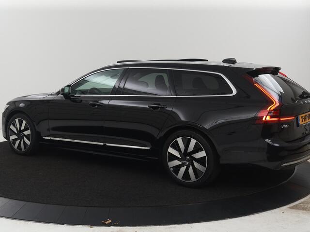 Volvo V90 2.0 T8 Plug-in hybrid AWD Plus Bright | SOH 97,1 | Panoramadak | Leder | Memory | Harman/Kardon | Stuur/stoel verwarming | Achterbank verwarming | Carplay | Cruise control | 360 Camera | Park assist | Trekhaak