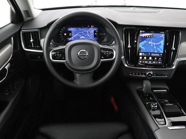 Volvo V90 2.0 T8 Plug-in hybrid AWD Plus Bright | SOH 97,1 | Panoramadak | Leder | Memory | Harman/Kardon | Stuur/stoel verwarming | Achterbank verwarming | Carplay | Cruise control | 360 Camera | Park assist | Trekhaak