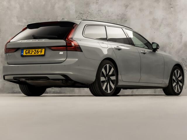 Volvo V90 2.0 T6 Plug-in hybrid AWD Ultimate Dark 350Pk Automaat (PANORAMADAK, HARMAN/KARDON, LUCHTVERING, MEMORY SEATS, 360 CAMERA, HEAD-UP DISPLAY, STUUR/STOELVERWARMING, ZWART HEMEL, NIEUWSTAAT)
