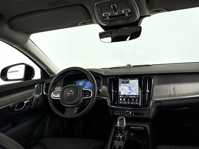 Volvo V90 T8 Plug-in hybrid AWD Ultra Dark | Panoramadak | 360° camera | Bowers & Wilkins | Luchtvering | Stoelventilatie | Stoel- en Stuurverwarming | Trekhaak