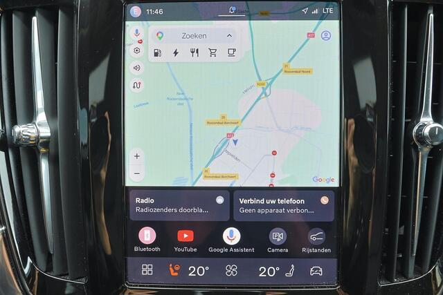 Volvo V90 T6 Recharge AWD Plus Dark - IntelliSafe Assist & Surround - 360º Camera - Adaptieve LED koplampen - Verwarmde voorstoelen, stuur & achterbank - Parkeersensoren voor & achter - Elektr. bedienb. voorstoelen met geheugen - Extra getint glas - Inklapbare trekhaak - 19' LMV