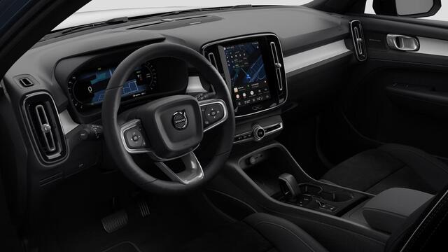 Volvo XC40 B4 Plus Black Edition 197 pk | Extra getint glas | 20" velgen | Connect suède-textiel/Microtech-bekleding | Google Maps en Google Play Store