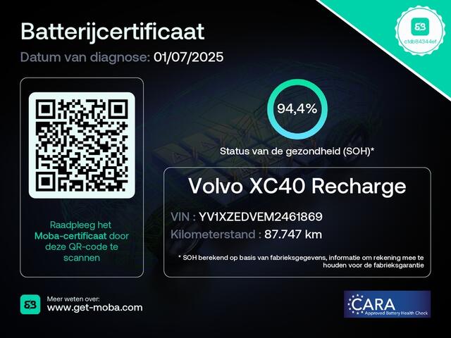 Volvo XC40 RECHARGE P8 AWD R-DESIGN SOH94% /PANO/TREKHAAK/LEDER