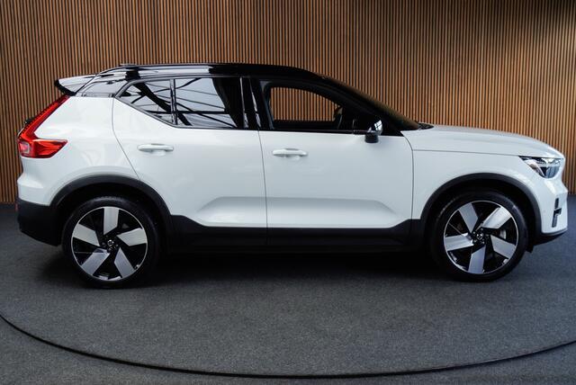 Volvo XC40 Recharge 70 kWh Panodak Leer Harman K Navi Camera Elektr. trekhaak Elektr. bedienbare achterklep Memory seats Sfeerverlichting Stuurverwarming Stoelverwarming PDC LM velgen BTW auto!