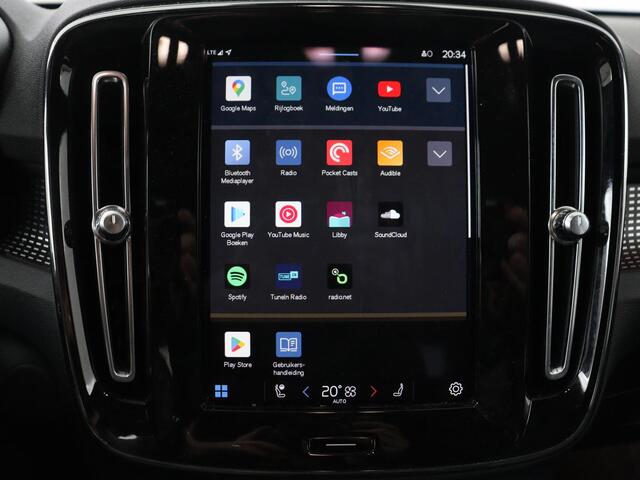Volvo XC40 Recharge P8 AWD R Design | Warmtepomp | Leder | Stoelverwarming | Harman/Kardon | Adaptive cruise | Camera | Keyless | 19'' | Full LED | Navigatie | Parkeerhulp