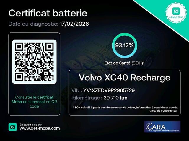 Volvo XC40 Recharge Twin Ultimate AWD *SOH 93%* PANORAMADAK | harman/kardon | EL. Stoelen