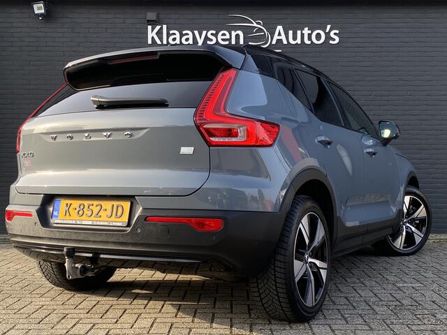 Volvo XC40 Recharge P8 AWD 408 pk R-Design | 1e eigenaar | dealer onderh. | panoramadak | trekhaak | leder/alcantara | navigatie