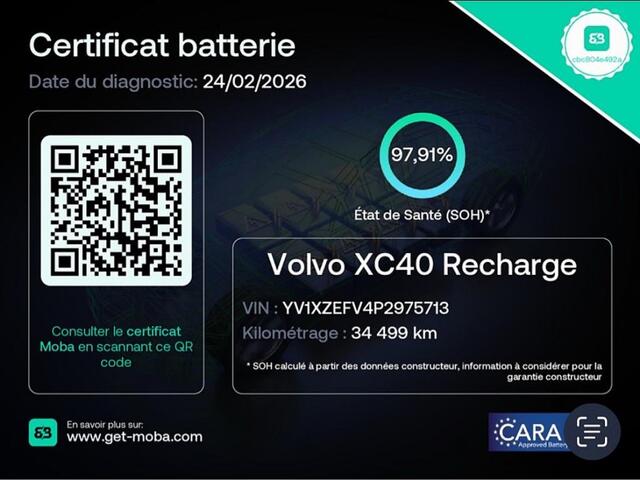 Volvo XC40 Recharge Core 70 kWh *SOH 98%* | Sportstoelen | Full LED | ECC | NAVI