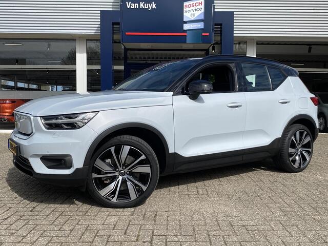 Volvo XC40 Recharge P8 AWD R-Design / 408 Pk / Automaat / NL-Auto / Dealer-Onderhouden / Leder-Alcantara / Digitaal-Dashboard / Keyless / LED / DAB / Navi / Apple-Carplay&Android-Auto / Stuur+Stoelverwarming / Adaptieve Cruise-Control / Climate-Control / ELKTR-Achte