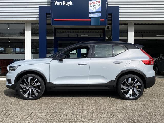 Volvo XC40 Recharge P8 AWD R-Design / 408 Pk / Automaat / NL-Auto / Dealer-Onderhouden / Leder-Alcantara / Digitaal-Dashboard / Keyless / LED / DAB / Navi / Apple-Carplay&Android-Auto / Stuur+Stoelverwarming / Adaptieve Cruise-Control / Climate-Control / ELKTR-Achte