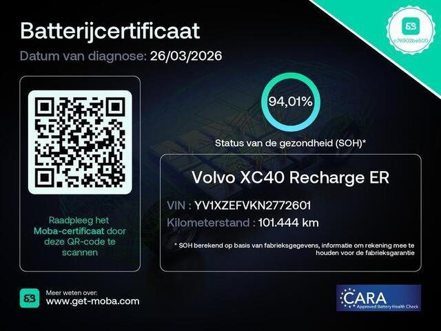 Volvo XC40 RECHARGE PRO/ PANORAMADAK/ 360°CAMERA/ TREKHAAK/ ELEKT. STOELEN/ H&K AUDIO