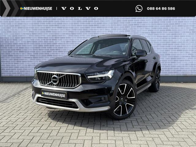 Volvo XC40 Plug-in Hybrid T5 Inscription | Panoramadak | Harman Kardon audio | Lederen bekleding | 21" velgen | Elektrische stoelverstelling | Stoelverwarming voor + achter | Keyless | Actieve LED koplampen | Getint glas | Stuurverwarming |