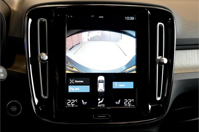 Volvo XC40 1.5 T4 Recharge 155kW/211pk DCT7 Inscription ADAPT.CRUISE + PILOT ASSIST + EL.TREKHAAK + NAPPA LEER + NAVI SENSUS + LANE ASSIST + STUUR-&STOELVERWARMING + CAMERA + STYLING PAKKET + KEYLESS ENTRY&GO + PARKSENSOREN V&A + 19" LM-VELGEN!!