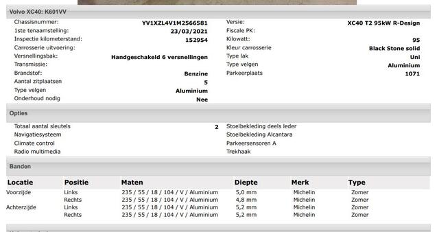 Volvo XC40 1.5 T2 130PK R-Design / Trekhaak / 1/2 Leder / Airco-ecc./ Navigatie / Stoelverwarming / Pdc./