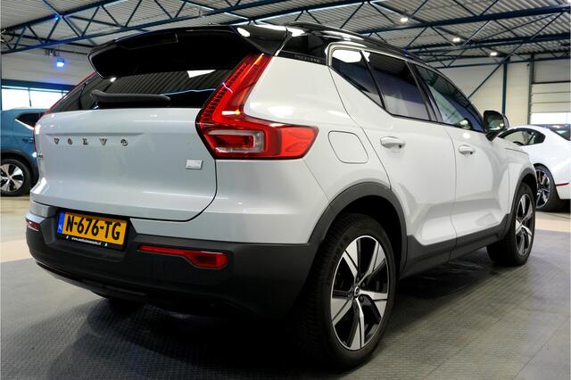 Volvo XC40 1.5 T4 Recharge 155kW/211pk DCT7 R-Design LEER/ALCANTARA + ADAPT.CRUISE + NAVI SENSUS + LANE ASSIST + PILOT ASSIST + STOEL-&STUURVERWARMING + CAMERA + KEYLESS ENTRY&GO + EL.TREKHAAK + PARKSENSOREN V&A + 19" LM-VELGEN!!