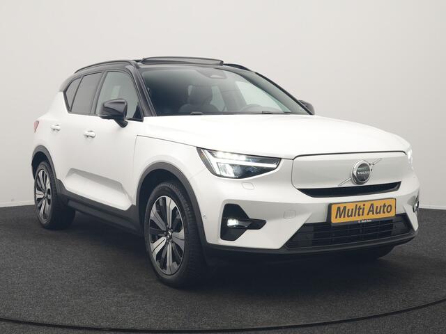 Volvo XC40 Recharge Ultimate 69 kWh 232pk Dealer O.H | Panodak | 360 Camera | Adaptive Cruise | Harman / Kardon | Alcantara Sportstoelen Memory & Verwarmd | BLIS | Keyless | Apple Carplay | Pilot Assist | Stuurverwarming | Google Assistant & Maps | Navigatie | DAB |