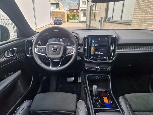 Volvo XC40 T4 Recharge R-Design Luxury-pakket (audio installatie premium, elektrisch verstelbare passagiersstoel, elektrisch verstelb. bestuurdersstoel met geheugen, elektrisch glazen panorama-dak, parkeersensor voor, rondomzicht camera)