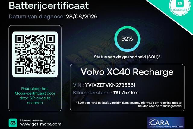 Volvo XC40 Recharge Plus, 1e Eigenaar, SOH 92%, Stoel & Stuur verwarming, Camera, Google Maps!