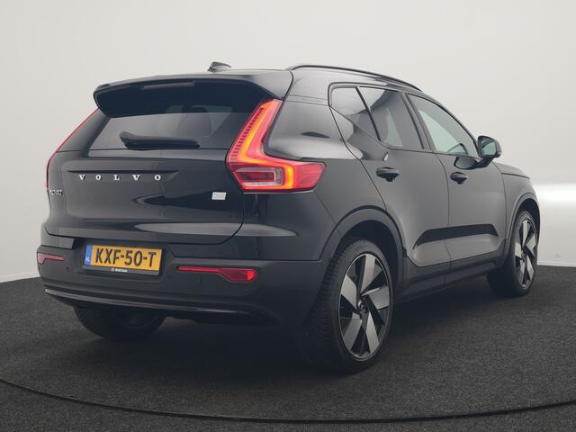 Volvo XC40 Recharge P8 AWD Twin Ultimate 408pk Dealer O.H | Trekhaak Af Fabriek | Adaptive Cruise | Camera | Warmtepomp | Alcantara Sportstoelen Verwarmd | Keyless | Apple Carplay | Pilot Assist | BLIS | Navigatie | Virtual | DAB | 20"L.M |