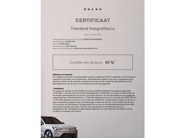 Volvo XC40 Recharge Plus 70 kWh | SOH:92% | Warmtepomp | Stoel/Stuurverwarming | Keyless entry | Parkeercamera | Adaptive Cruise | Pilot Assist | BLIS dodehoekdetectie | – foto 10