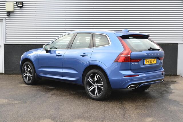 Volvo XC60 2.0 T8 Twin Engine AWD R-Design Schuif/kanteldak, Bursting Blue, Stuur/Stoelverwarming, Camera, LED, Zeer nette auto, Digitaal Dashboard, BTW-auto