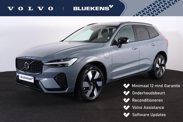 Volvo XC60 T8 Recharge AWD Ultimate Dark - LONG RANGE - Panorama/schuifdak - IntelliSafe Assist & Surround - 360º Camera - Verwarmde voorstoelen, stuur & achterbank - Parkeersensoren voor & achter - Elektr. bedienb. voorstoelen met geheugen - Draadloze tel. lader - 