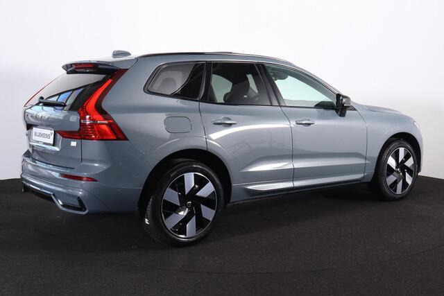 Volvo XC60 T8 Recharge AWD Ultimate Dark - LONG RANGE - Panorama/schuifdak - IntelliSafe Assist & Surround - 360º Camera - Verwarmde voorstoelen, stuur & achterbank - Parkeersensoren voor & achter - Elektr. bedienb. voorstoelen met geheugen - Draadloze tel. lader - 