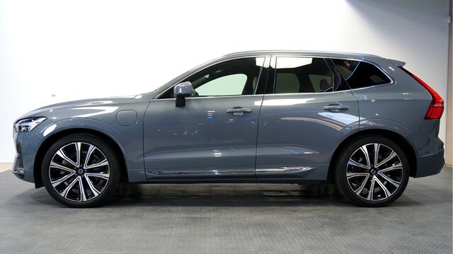 Volvo XC60 2.0 T8 Recharge AWD 287kW/390pk Aut8 Inscription Excl. LUCHTVERING + HARMAN/KARDON + PANORAMADAK + HEAD-UP + ADAPT.CRUISE + BLIS + LANE ASSIST + GOOGLE DASH + STOELVERWARMING&-KOELING + STUURVERWARMING + 360 CAMERA + EL.TREKHAAK + 21" LM-VELGEN!