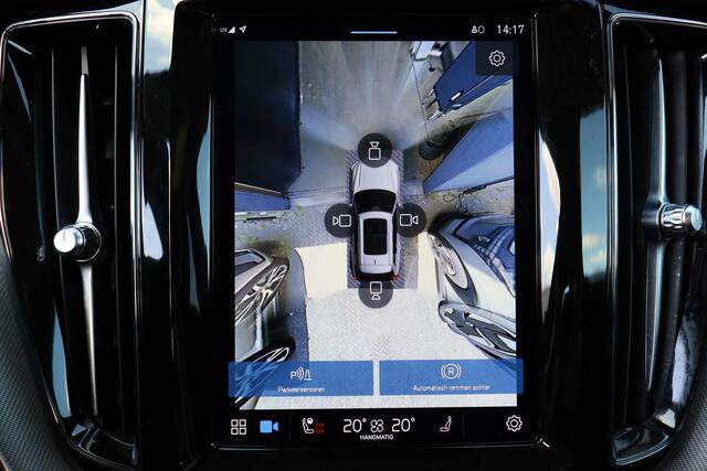 Volvo XC60 Recharge T8 AWD Ultimate Dark - LONG RANGE - Luchtvering - Panorama/schuifdak - IntelliSafe Assist - 360º Camera - Harman/Kardon audio - Verwarmde voorstoelen, stuur & achterbank - Parkeersensoren voor & achter - Elektr. bedienb. voorstoelen met geheugen 