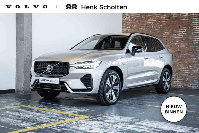 Volvo XC60 T6 Automaat Plug-in hybrid AWD Plus Dark | 4-seizoenenbanden | Google infotainment | 360° Parkeercamera | Harman Kardon premium audio | Semi Electrische trekhaak | Panoramadak | Parkeersensoren voor + achter | Longe Range | Electrische bedienbare voorstoe