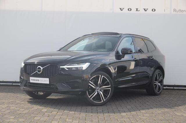 Volvo XC60 T6 340PK Automaat Recharge AWD R-Design / Cruise control / Harman Kardon Audio / Elektrische achterklep / Apple carplay / parkeersensoren met camera / Elektrische stoelen / Panoramadak / Sportstoelen / Stoel - en stuurwielverwarming / Keyless entry