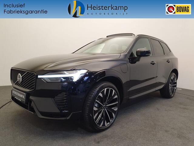 Volvo XC60 2.0 T6 Plug-in hybrid AWD Ultra Dark ¤78.942,- nieuw, Wegklapbare trekhaak, Panoramadak, Harman/Kardon