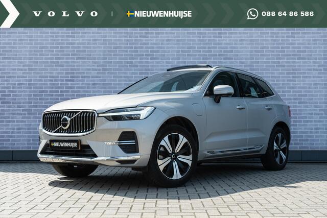 Volvo XC60 T6 Plug-in hybrid AWD Plus Bright | Long Range | Parkeerverwarming | Panoramadak | Lederen bekleding | Elektr. verst. stoelen |