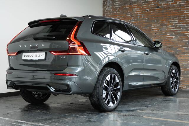 Volvo XC60 T6 Plug-in hybrid AWD Plus Dark | Harman Kardon Premium Audio | Blond Lederen Bekleding | Nieuw Model | 20'' Lichtmetalen Velgen | Head-Up Display | Panoramadak | 360° Parkeercamera | Parkeersensoren voor + achter