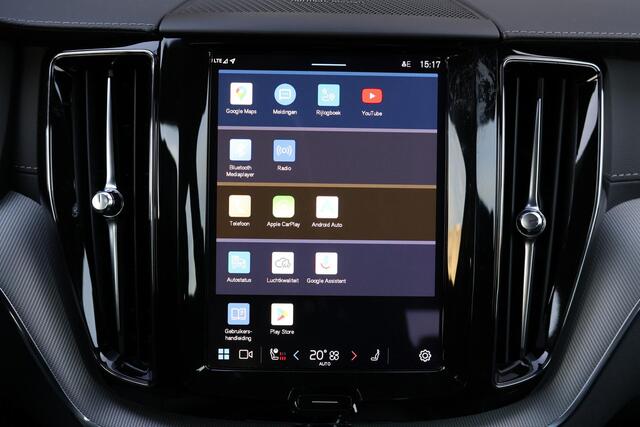 Volvo XC60 T6 Recharge AWD Ultra Dark - Panorama/schuifdak - IntelliSafe Assist & Surround - 360º Camera - Harman/Kardon audio - Adaptieve LED koplampen - Verwarmde voorstoelen, stuur & achterbank - Parkeersensoren voor & achter - Elektr. bedienb. voorstoelen met ge