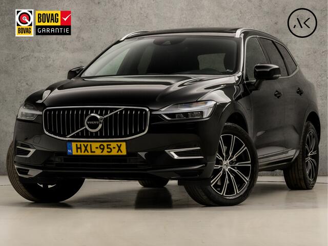 Volvo XC60 2.0 T8 Twin Engine AWD Inscription 391Pk Automaat (PANORAMADAK, APPLE CARPLAY, HARMAN/KARDON, MEMORY SEATS, ZWART HEMEL, STOELVERWARMING VOOR/ACHTER, LUXE LEDER, TREKHAAK, CAMERA, STUURWIEL VERWARMD, NIEUWSTAAT)