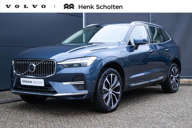 Volvo XC60 2.0 T6 Plug-in hybrid AWD Ultimate Bright | Luchtvering | semi Elec. inklapbare trekhaak | Blond Moriitz Leder | 4 camera's | Alarm klasse III af-fabriek|