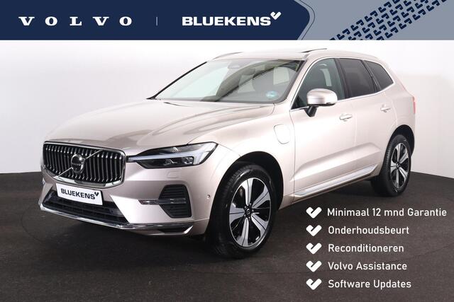 Volvo XC60 T6 Recharge AWD Plus Bright - Panorama/schuifdak - IntelliSafe Assist & Surround - 360º Camera - Harman/Kardon audio - Adaptieve LED koplampen - Verwarmde voorstoelen, stuur & achterbank - Parkeersensoren voor & achter - Elektr. bedienb. voorstoelen met g